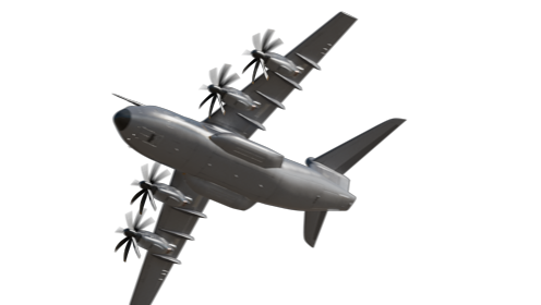 (4K) Plane Fly Out Side 3 