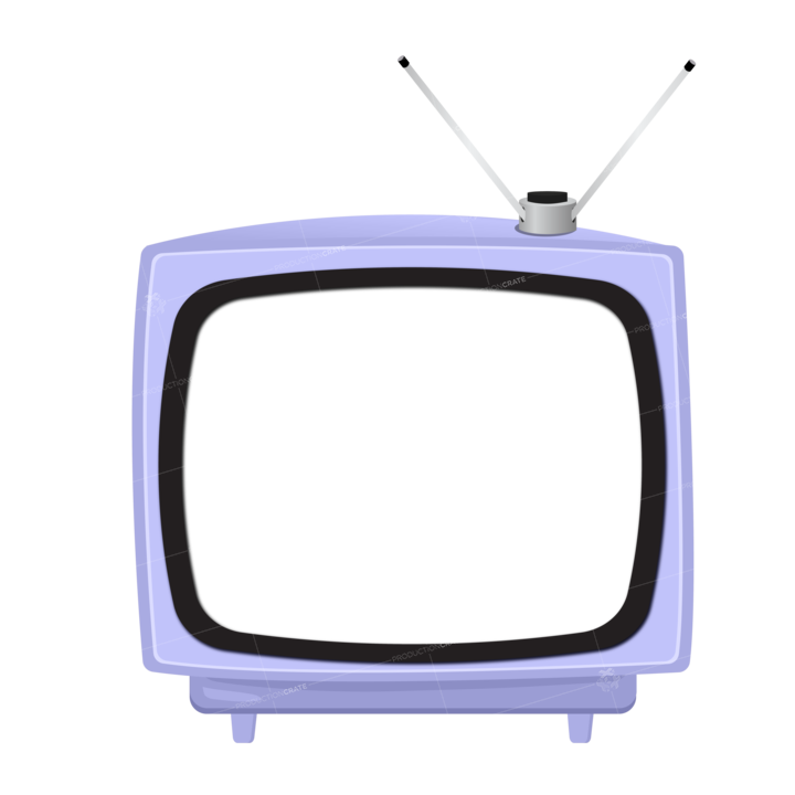 Antique Tv Purple Empty