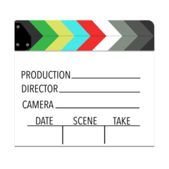Clap Board Rainbowclose