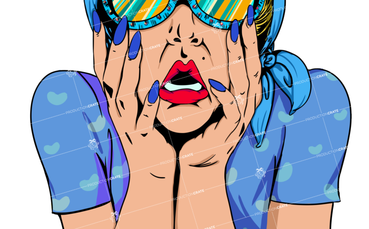 Female Surprise Lgblue