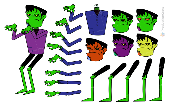 Frankenstein Animatable Toon Character