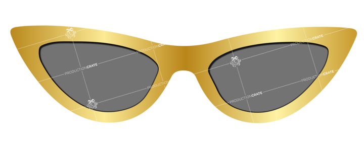 Gold Meme Eyeglasses