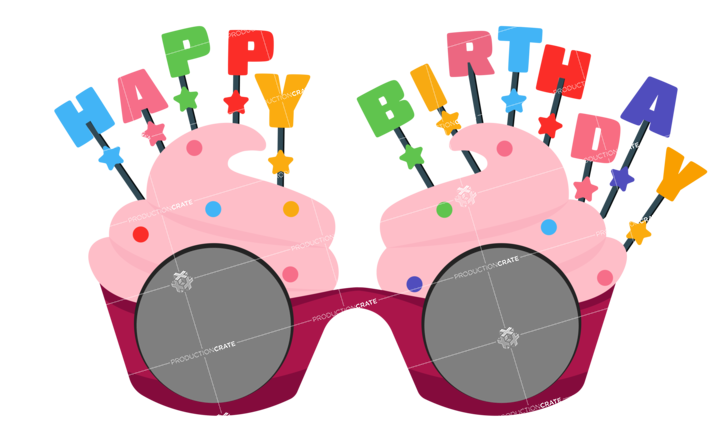 Pink Birthday Eyeglasses