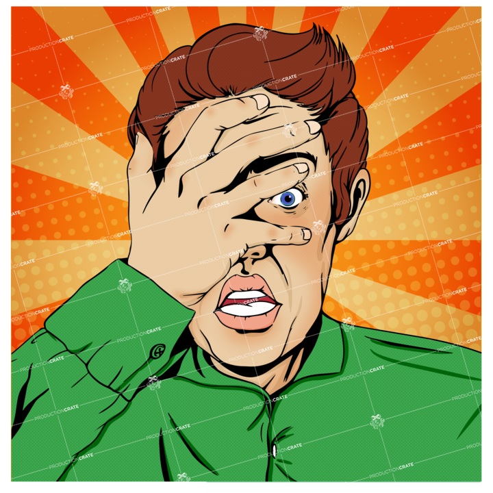 Popart Male Greens Bg