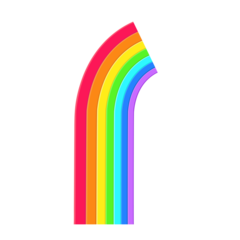 Rainbow Curve Drops