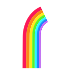 Rainbow Curve Drops