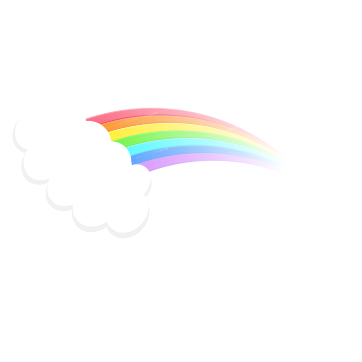 Rainbow Transparent Cloud