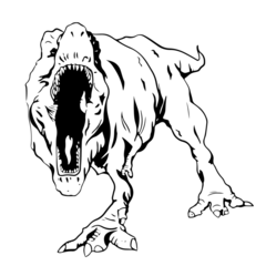 T-Rex Line Drawing