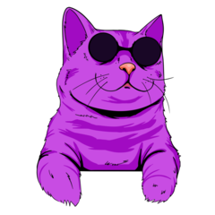 Cat Popart Violet
