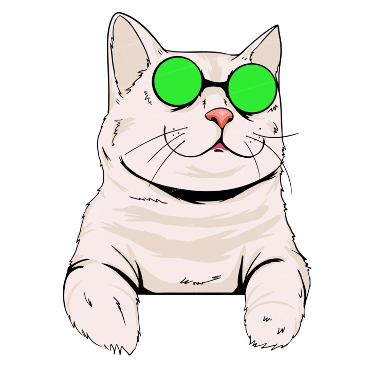 Cat Popart White