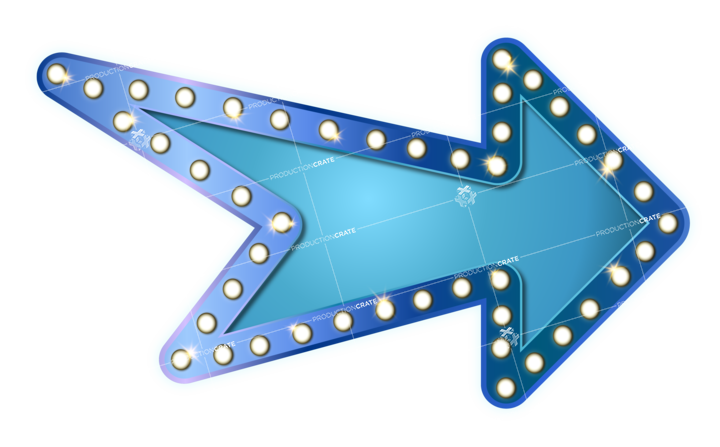Cinema Light Sign Blue