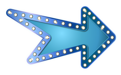 Cinema Light Sign Blue