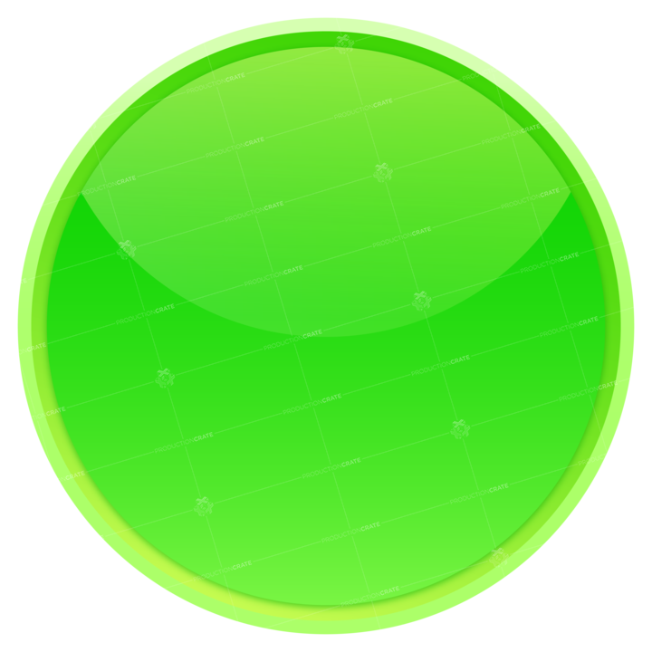 Circle Glass Button Green