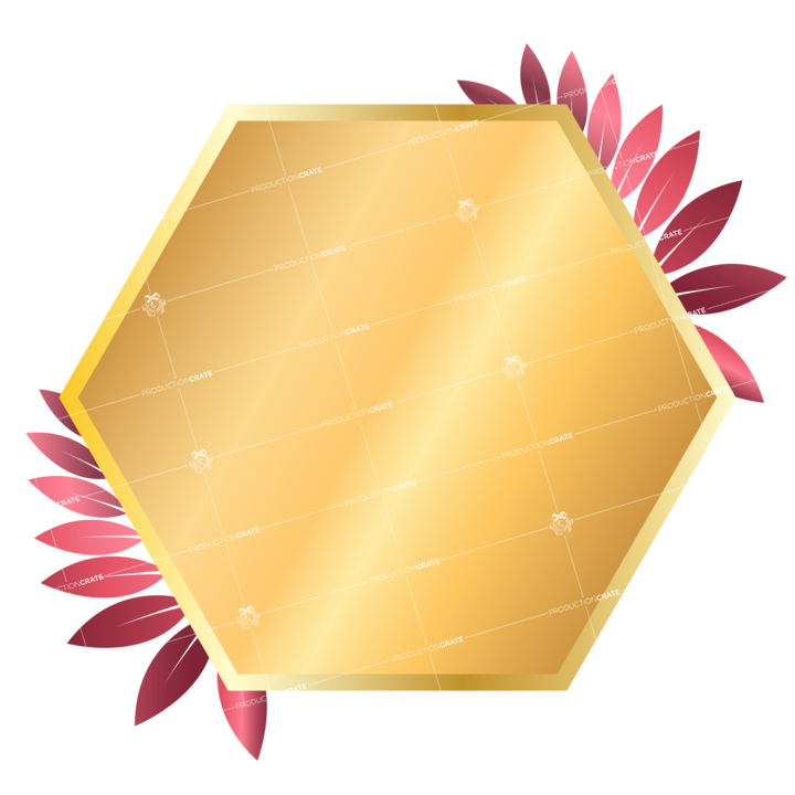 Full Badge Gold Pink