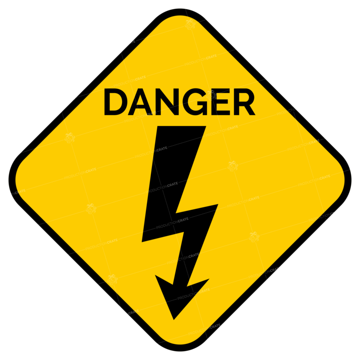 Lightning Yellow Sign