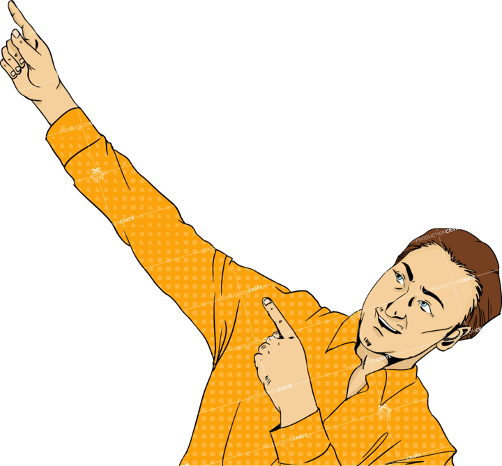 Male Point Popart Orange