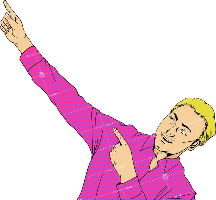 Male Point Popart Pink