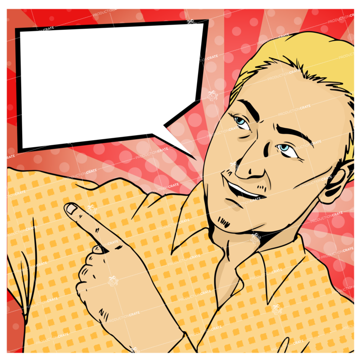 Male Point Popart Yellowbg