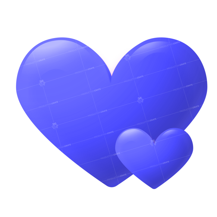 Mini Doubleheart Blue
