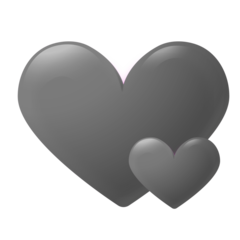 Mini Doubleheart Gray
