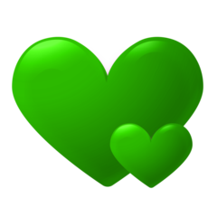 Mini Doubleheart Green