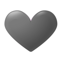 Mini Heart Gray