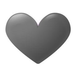 Mini Heart Gray