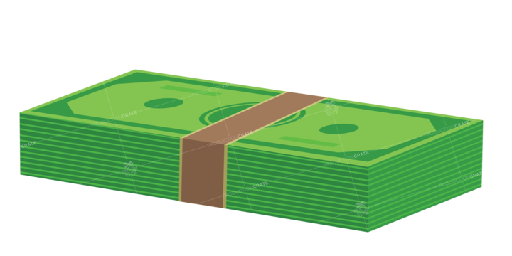 Money Bill Stack Wrap