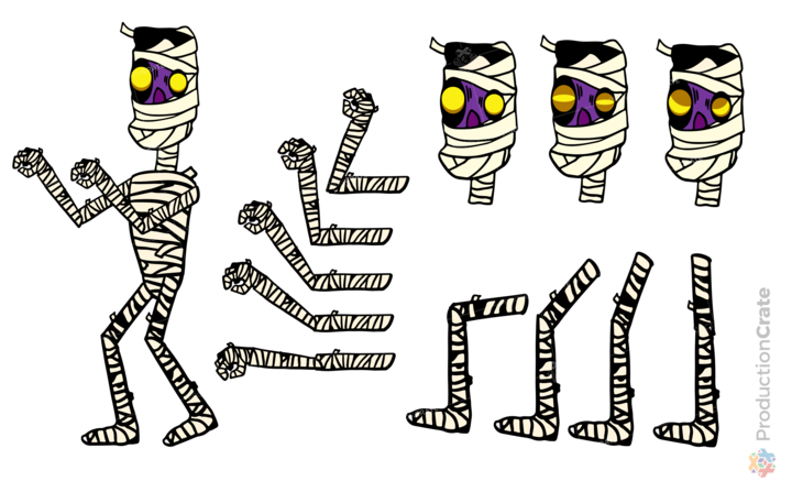 Mummy Animatable Toon Character
