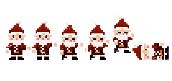 Pixel Santa