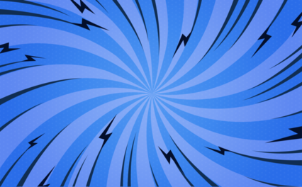 Popart Blue Twist Bg