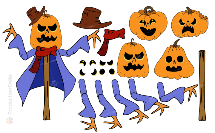 Toon Scarecrow Animatable Character