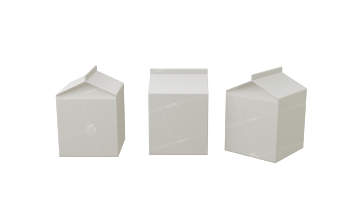 Short Milk Carton Mockup