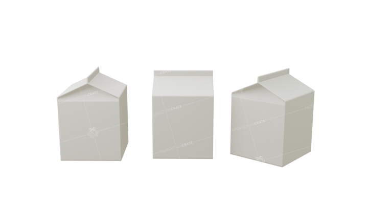 Short Milk Carton Mockup