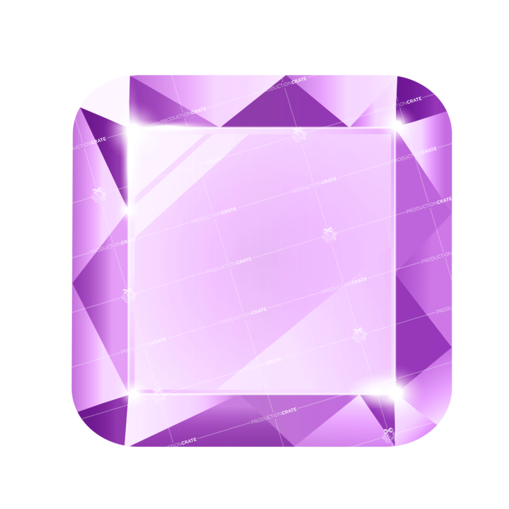 Square Purple Gemstone