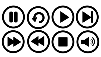 Video Button Plain Set